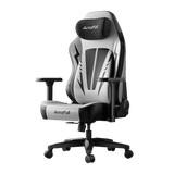 AutoFull C3 Pro Gaming Chair With 3D Headrest & Advanced Lumbar support (Silver & Black)