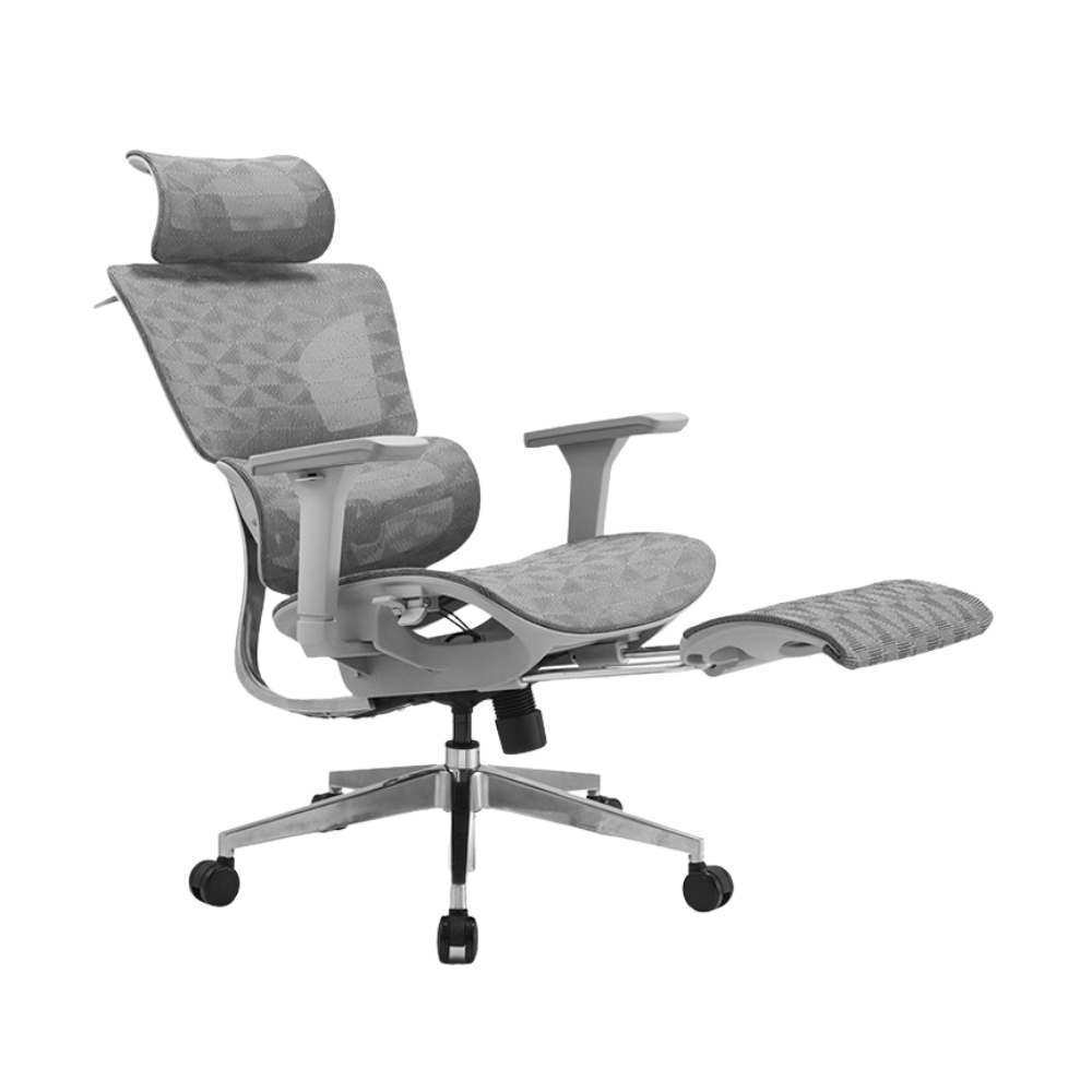iCraft ErgoCraft Max Ergonomic Gaming Chair With 4D Armrest & Advanced Lumbar support (Grey)