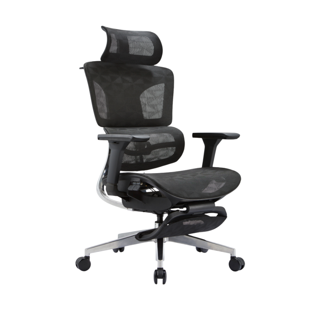 iCraft ErgoCraft Max Ergonomic Gaming Chair With 4D Armrest & Advanced Lumbar support (Black)