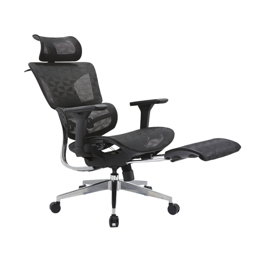iCraft ErgoCraft Max Ergonomic Gaming Chair With 4D Armrest & Advanced Lumbar support (Black)