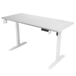 iCraft Peak Office Desk Height Adjustable Electric Stand Gaming Desk 140mm*60mm (IC-ELT-140-WHITE)(White)