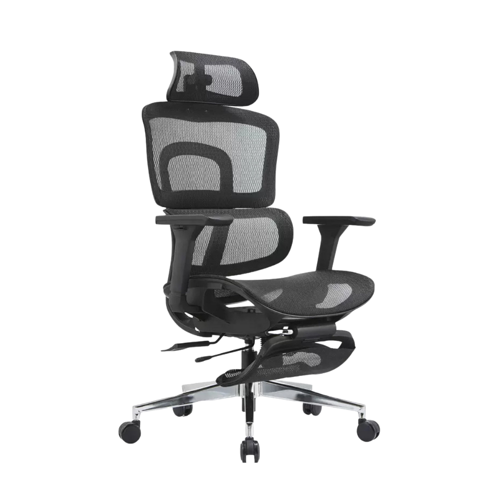 iCraft ErgoCraft Pro Ergonomic Gaming Chair With 4D Armrest & Lumbar support (Black)