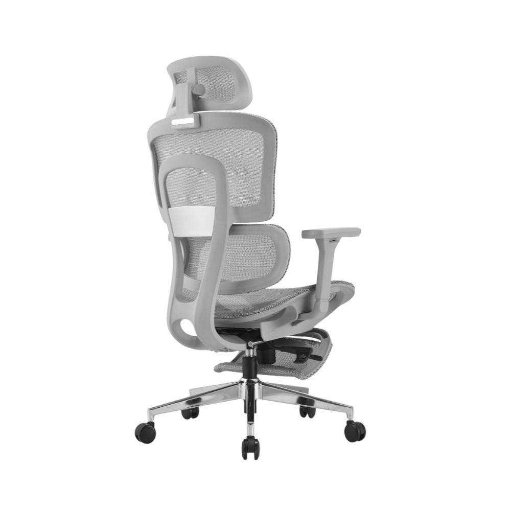 iCraft ErgoCraft Pro Ergonomic Gaming Chair With 4D Armrest & Lumbar support (Grey)
